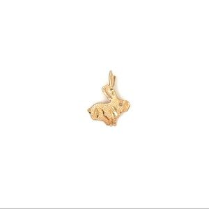 14k Yellow Gold Bunny Charm